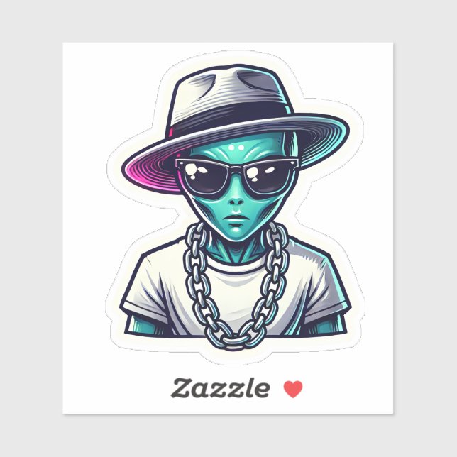 Pegatina Alien Swag (Hoja)