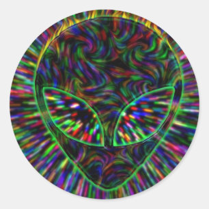 pegatina alienígena trippy