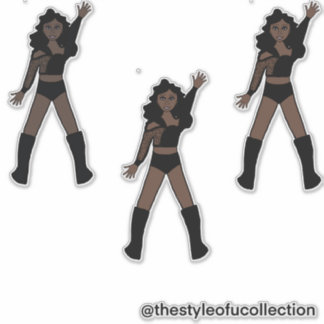 Pegatina All Black Dancer #1