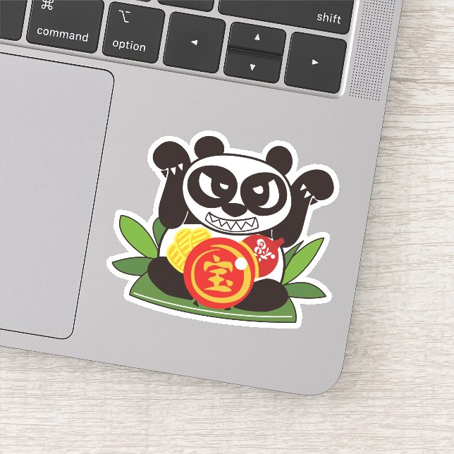 Pegatina All Fortune Panda God (Detalle)