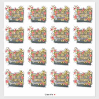 Pegatina All the Flowers Festival Logo