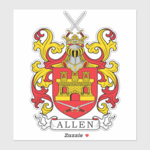 Pegatina Allen Family Crest