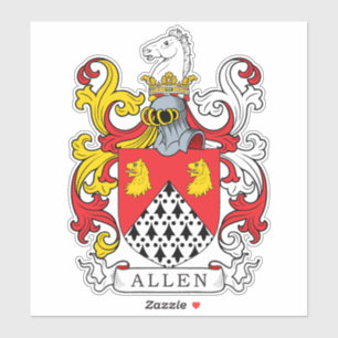 Pegatina Allen Family Crest