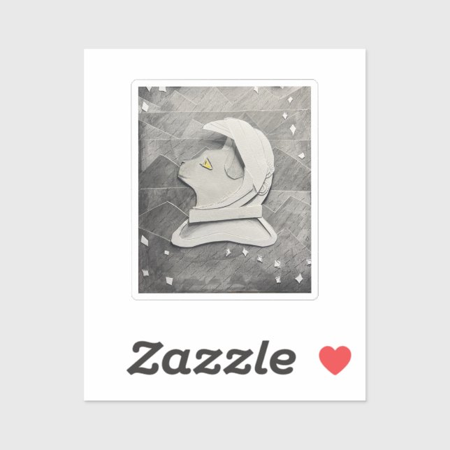 Pegatina Allen She-purred (Hoja)