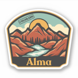 Pegatina Alma, Colorado