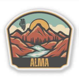 Pegatina Alma, Illinois