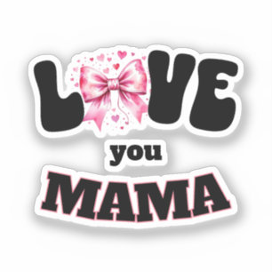 Pegatina Almohada Coqueta de Amor para Mamá