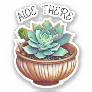 Pegatina ¡Aloe! Cute Aloe Vera Pun