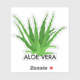 Pegatina Aloe vera Green Succulent