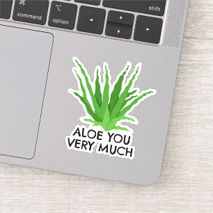 Pegatina Aloe Vera Succulum Aloe You Mucho