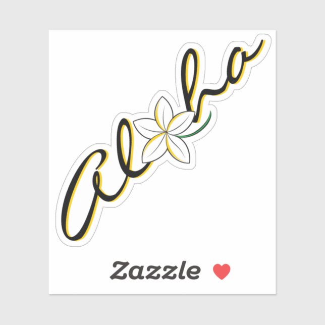 Pegatina - Aloha (Hoja)