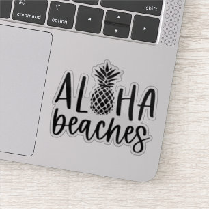 Pegatina Aloha Bebida Tropical Summer Pineapple