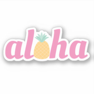 Pegatina Aloha - Concurso de Chicas de Cute Piña