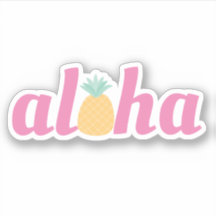 Aloha - Cute Contorno Tropical de Piña