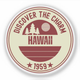 Pegatina Aloha Hawái - Regalos con Ambiente Isleno 