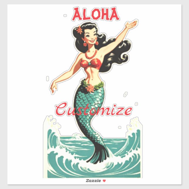 Pegatina Aloha Mermaid Thunder_Thunder_Cove (Hoja)