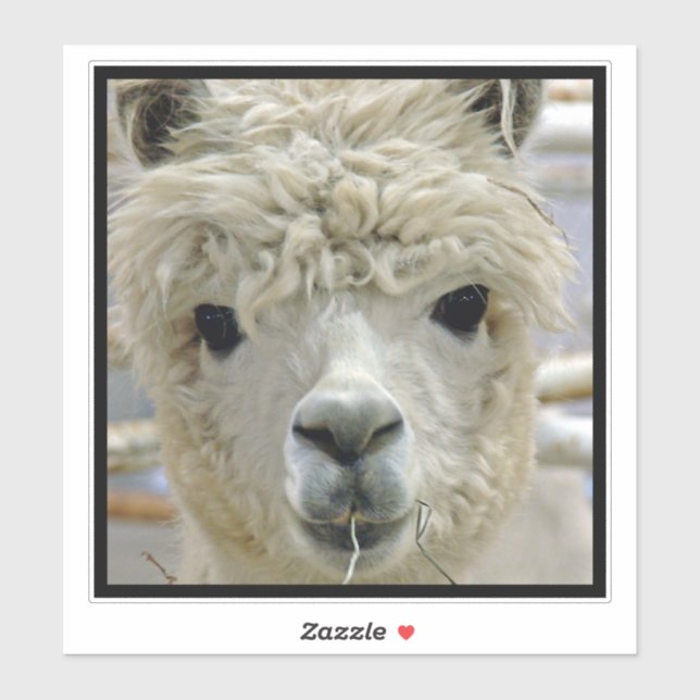 Pegatina Alpaca (Hoja)