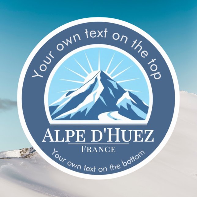 Pegatina Alpe d'Huez France ski resort (Subido por el creador)