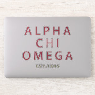 Pegatina Alpha Chi Omega   Este. 1885