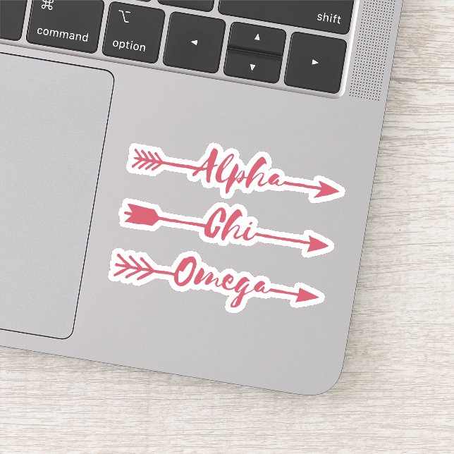 Pegatina Alpha Chi Omega | Flechas (Detalle)