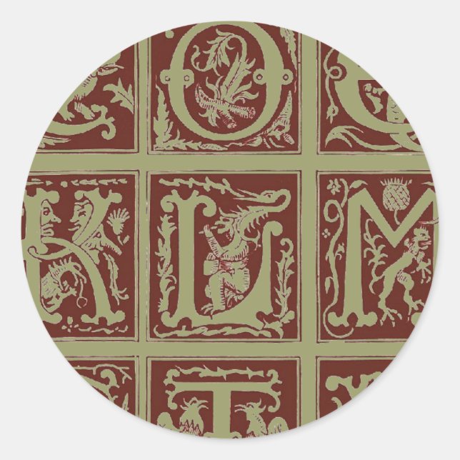 Pegatina Alphabet (Anverso)