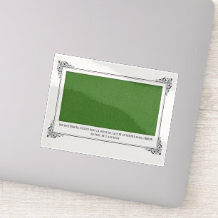 Pegatina Alphonse Allais, April Fools, Green, Abstrasse Art