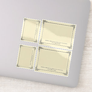 Pegatina Alphonse Allais, April Fools, White, Resumen Art