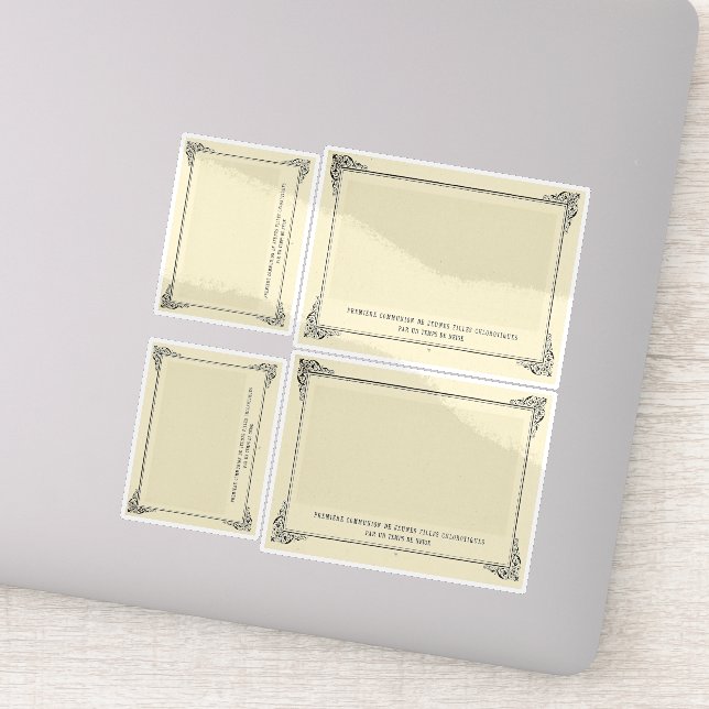 Pegatina Alphonse Allais, April Fools, White, Resumen Art (Detalle)