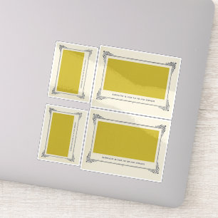 Pegatina Alphonse Allais, April Fools, Yellow, Resumen Art