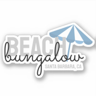 Pegatina Alquiler de vacaciones de paraguas de playa - Pega