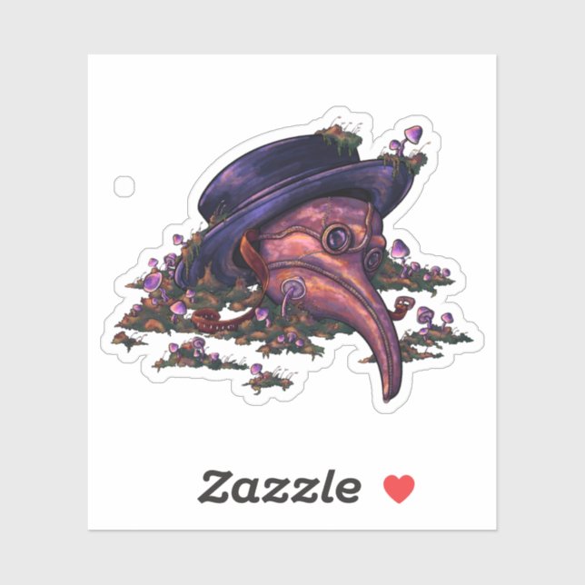 Pegatina Alquimia de decadencia (Hoja)