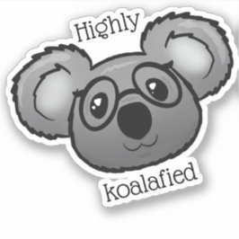 Pegatina Altamente koalafied