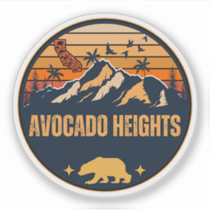 Pegatina Alturas del Aguacate, California