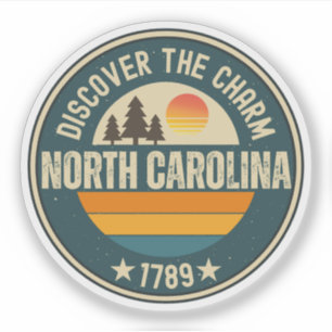 Pegatina Ama Carolina del Norte - Recuerdo del estado de NC