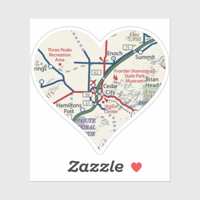 Pegatina Ama Cedar City Utah (Hoja)