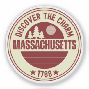 Pegatina Ama Massachusetts - Regalo lindo del estado de MA
