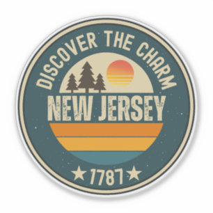 Pegatina Ama Nueva Jersey - Recuerdo Lindo del Estado de NJ