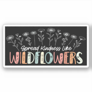 Pegatina Amabilidad extendida como flores silvestres Inspir