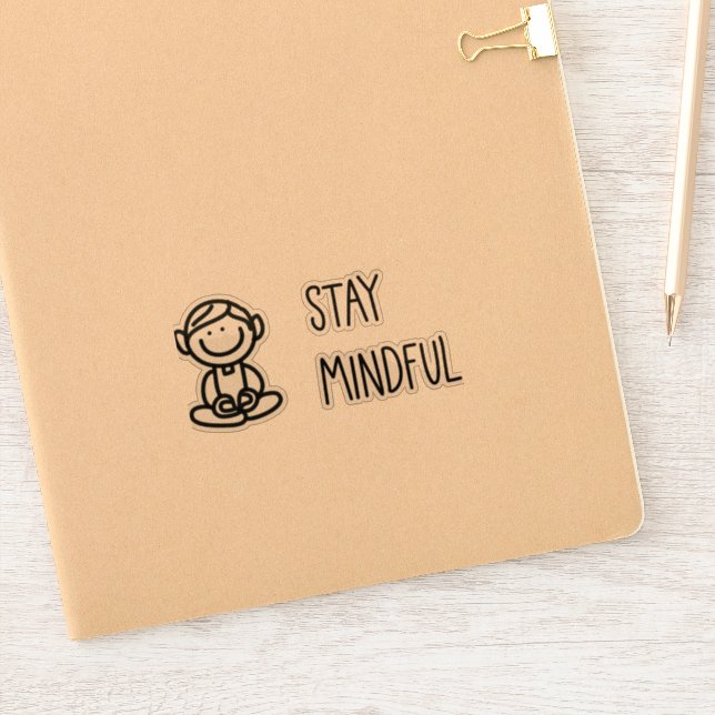 Pegatina Amabilidad suave en blanco y negro (Cuaderno)