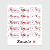 Amable Feliz Día de la Madre Tipografía Corazón te