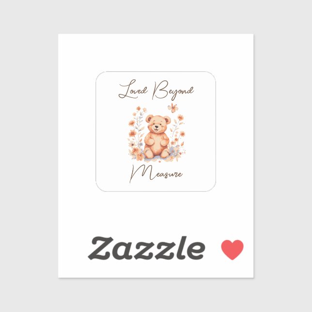 Pegatina Amado más allá de la medida (Hoja)