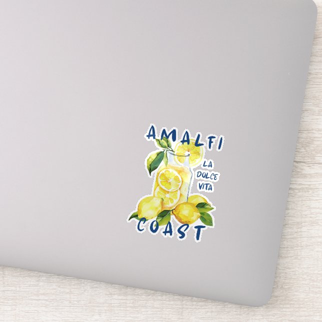 Pegatina Amalfi Coast Sticker – La Dolce Vita Limoncello  (Detalle)
