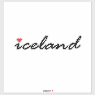 Pegatina Aman patriota de Islandia
