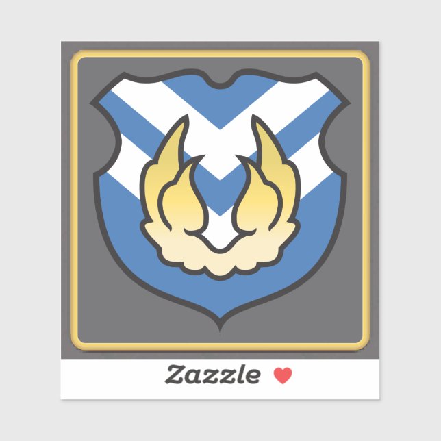 Pegatina Amanecer del logotipo de Archadia FC Pequeño Pegat (Hoja)