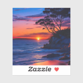 Pegatina Amanecer tropical