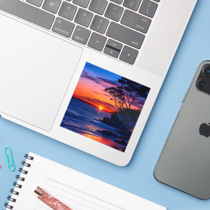 Pegatina Amanecer tropical