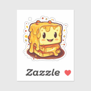 Pegatina Amante de los quesos a la parrilla