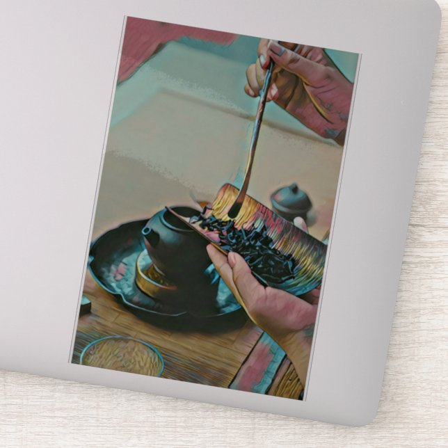 Pegatina amante del arte en Japón (Detalle)