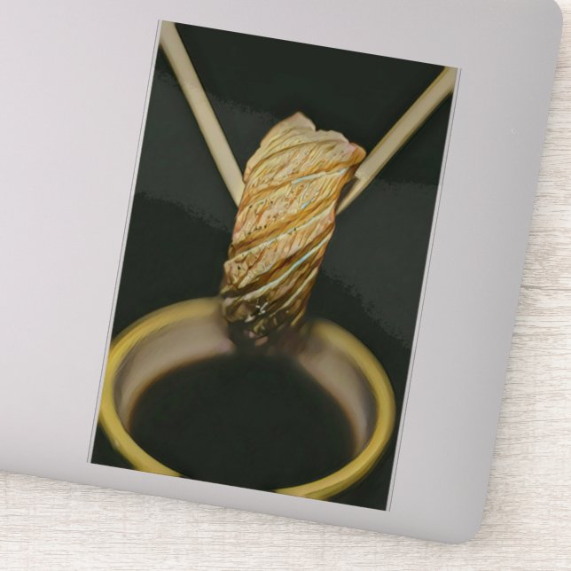 Pegatina Amante del sushi japonés (Detalle)