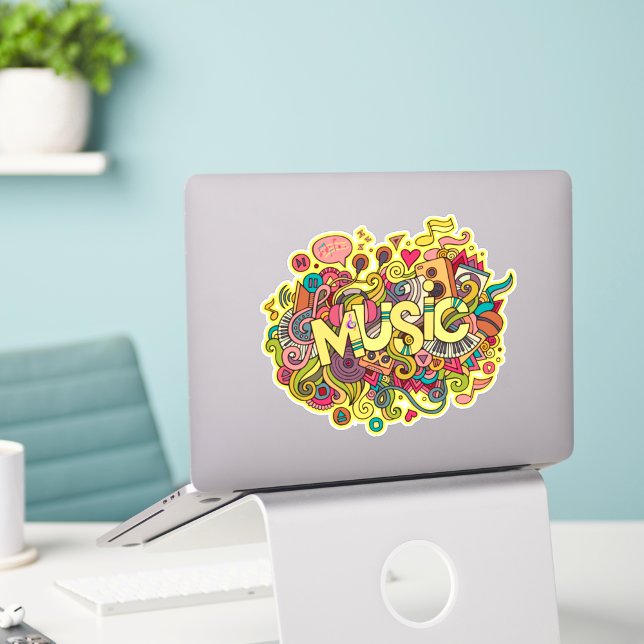 Pegatina Amantes de la música vinil - Grafiti artístico col (Subido por el creador)